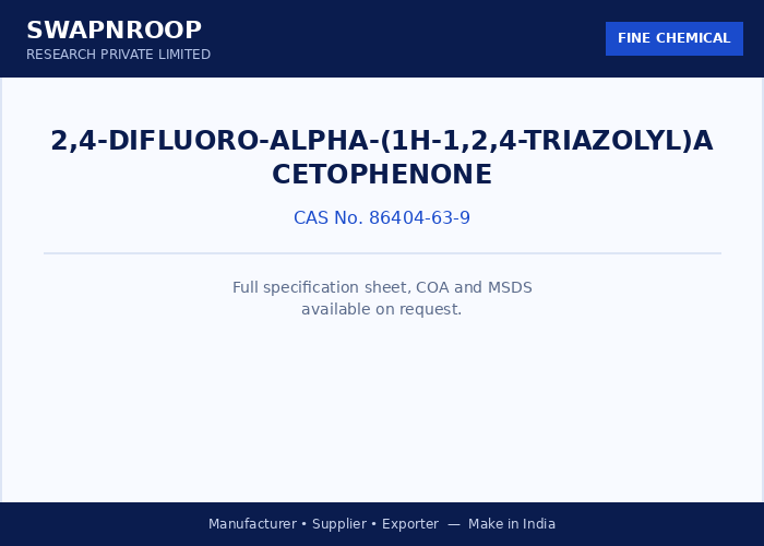 2,4-Difluoro-alpha-(1H-1,2,4-triazolyl)acetophenone