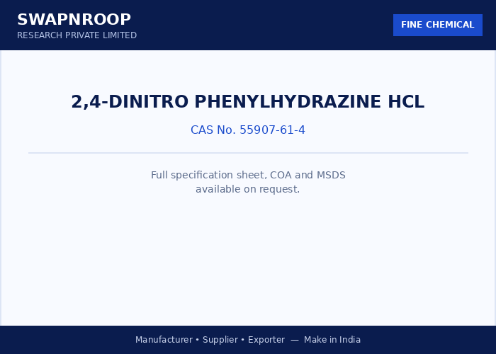 2,4-Dinitro Phenylhydrazine HCL