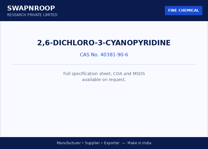 2,6-dichloro-3-cyanopyridine