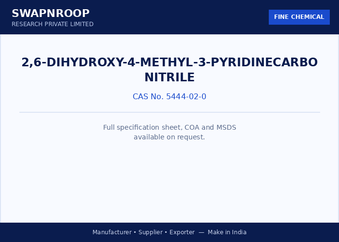 2,6-Dihydroxy-4-methyl-3-pyridinecarbonitrile