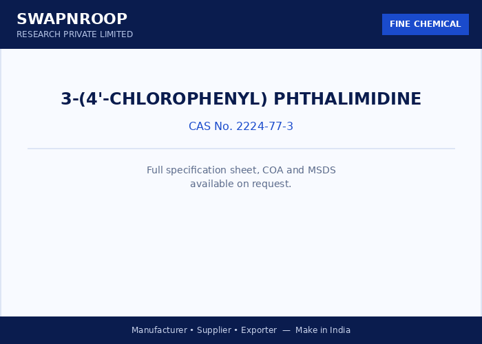 3-(4'-chlorophenyl) phthalimidine