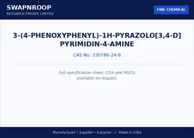 3-(4-Phenoxyphenyl)-1H-pyrazolo[3,4-d]pyrimidin-4-amine CAS 330786-24-8 - SRPL