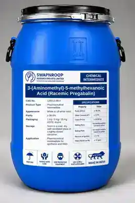3-(Aminomethyl)-5-methylhexanoic Acid (Racemic Pregabalin) CAS 128013-69-4 - SRPL