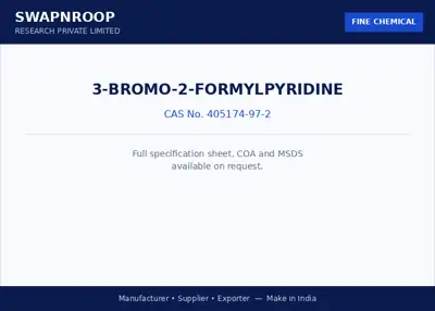 3-Bromo-2-formylpyridine CAS 405174-97-2 - SRPL