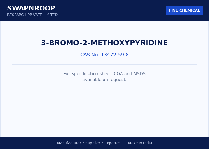3-Bromo-2-methoxypyridine