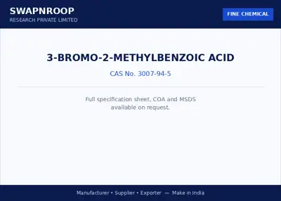3-Bromo-2-methylbenzoic Acid CAS 3007-94-5 - SRPL