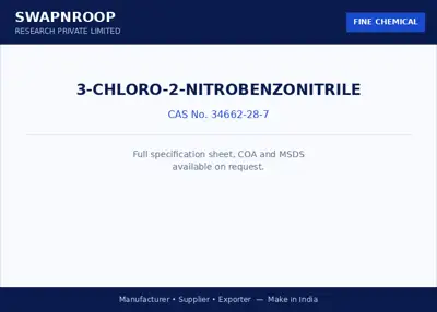 3-Chloro-2-nitrobenzonitrile CAS 34662-28-7 - SRPL