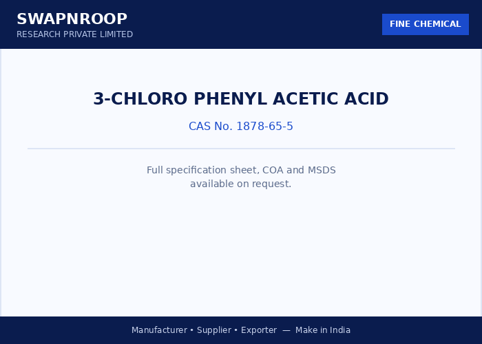 3-Chloro Phenyl Acetic Acid