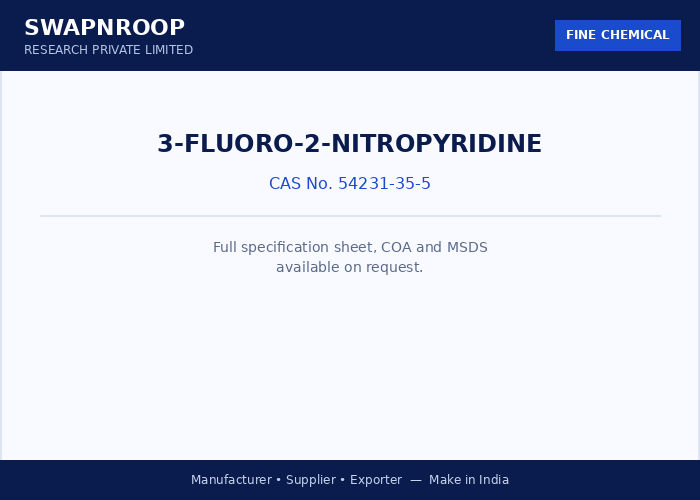 3-Fluoro-2-nitropyridine