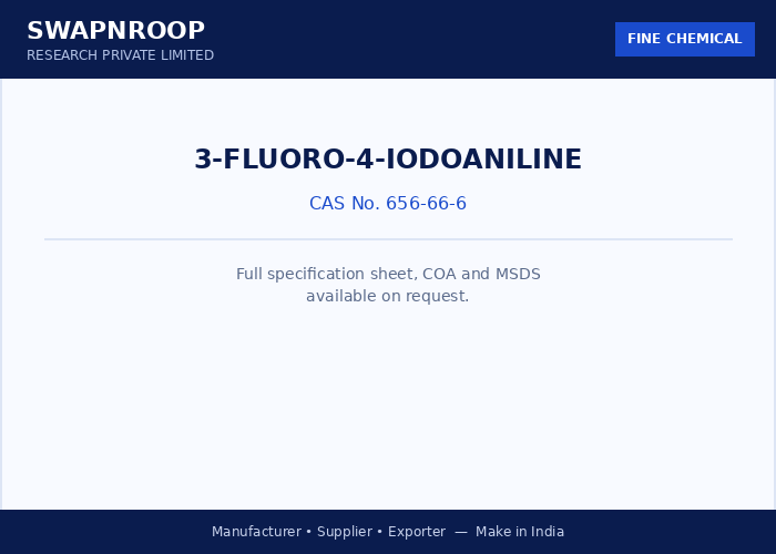 3-FLUORO-4-IODOANILINE