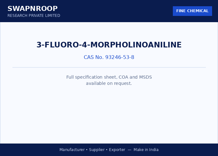 3-Fluoro-4-morpholinoaniline