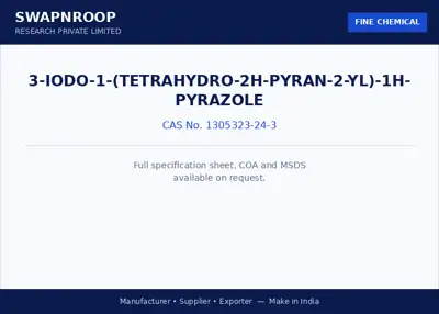 3-iodo-1-(tetrahydro-2H-pyran-2-yl)-1H-pyrazole CAS 1305323-24-3 - SRPL
