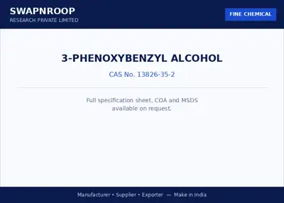 3-Phenoxybenzyl Alcohol (CAS 13826-35-2) - manufacturer, supplier & exporter India - SRPL