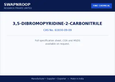 3,5-Dibromopyridine-2-carbonitrile CAS 61830-09-09 - SRPL