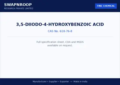 3,5-DIIODO-4-HYDROXYBENZOIC ACID CAS 618-76-8 - SRPL