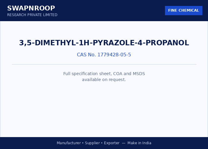 3,5-dimethyl-1H-Pyrazole-4-propanol