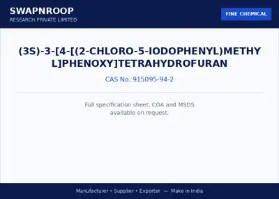 (3S)-3-[4-[(2-Chloro-5-iodophenyl)methyl]phenoxy]tetrahydrofuran CAS 915095-94-2 - SRPL