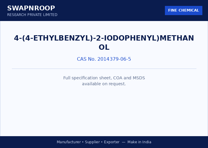 4-(4-ETHYLBENZYL)-2-IODOPHENYL)METHANOL