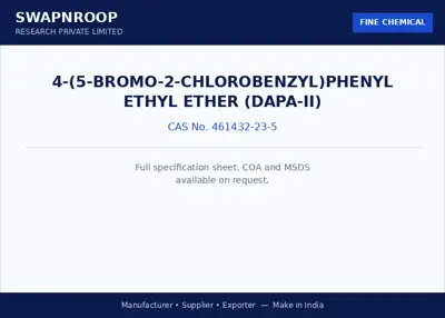 4-(5-Bromo-2-chlorobenzyl)phenyl ethyl ether (DAPA-II) CAS 461432-23-5 - SRPL