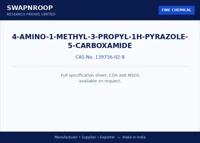 4-amino-1-methyl-3-propyl-1H-pyrazole-5-carboxamide CAS 139756-02-8 - SRPL