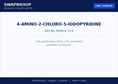 4-Amino-2-chloro-5-iodopyridine CAS 800402-12-4 - SRPL