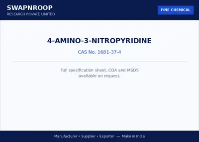 4-Amino-3-nitropyridine CAS 1681-37-4 - SRPL