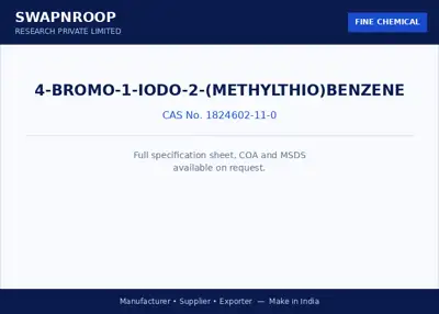 4-BROMO-1-IODO-2-(METHYLTHIO)BENZENE CAS 1824602-11-0 - SRPL