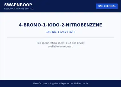 4-Bromo-1-Iodo-2-Nitrobenzene (CAS 112671-42-8) - manufacturer, supplier & exporter India - SRPL