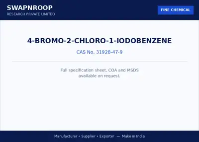 4-BROMO-2-CHLORO-1-IODOBENZENE CAS 31928-47-9 - SRPL