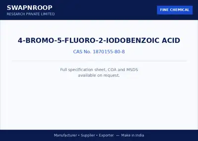 4-BROMO-5-FLUORO-2-IODOBENZOIC ACID CAS 1870155-80-8 - SRPL