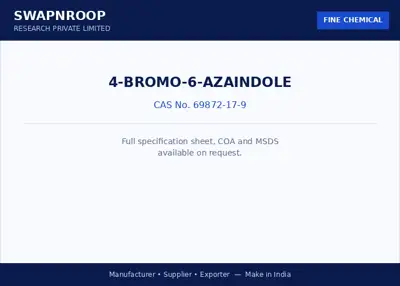4-Bromo-6-azaindole (CAS 69872-17-9) - manufacturer, supplier & exporter India - SRPL