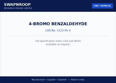 4-Bromo Benzaldehyde CAS 1122-91-4 - SRPL