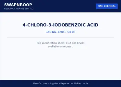 4-CHLORO-3-IODOBENZOIC ACID CAS 42860-04-08 - SRPL