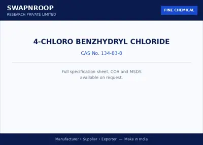 4-Chloro Benzhydryl Chloride CAS 134-83-8 - SRPL