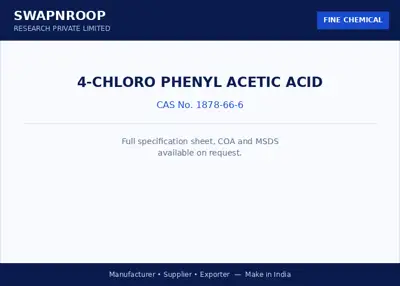 4-Chloro Phenyl Acetic Acid (CAS 1878-66-6) - manufacturer, supplier & exporter India - SRPL