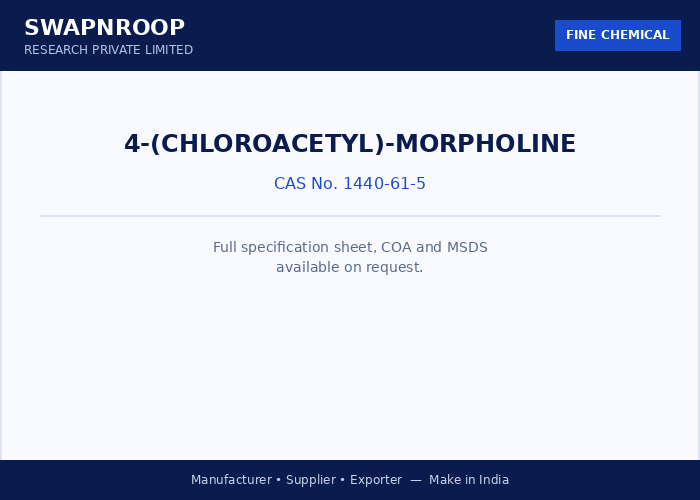 4-(chloroacetyl)-morpholine
