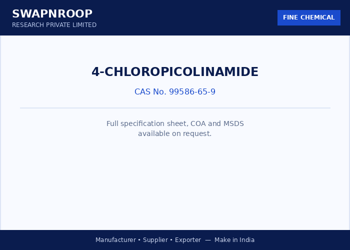 4-Chloropicolinamide