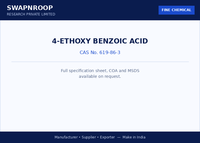 4-Ethoxy benzoic acid