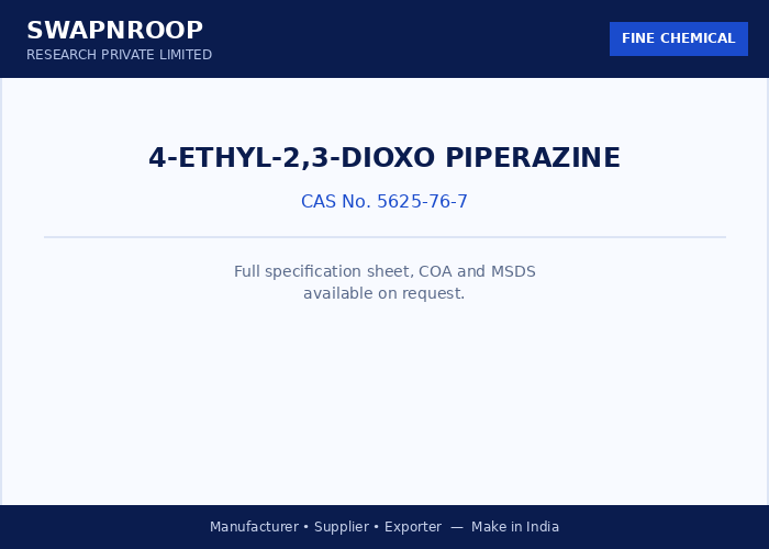 4-Ethyl-2,3-dioxo piperazine