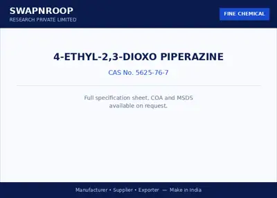 4-Ethyl-2,3-dioxo piperazine (CAS 5625-76-7) - manufacturer, supplier & exporter India - SRPL