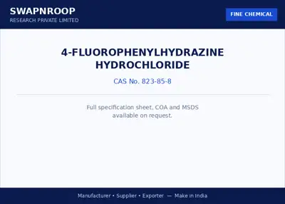 4-Fluorophenylhydrazine hydrochloride CAS 823-85-8 - SRPL