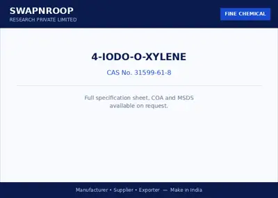 4-IODO-o-XYLENE (CAS 31599-61-8) - manufacturer, supplier & exporter India - SRPL
