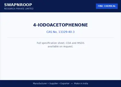 4-IODOACETOPHENONE (CAS 13329-40-3) - manufacturer, supplier & exporter India - SRPL