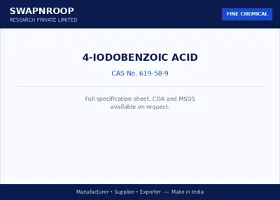 4-Iodobenzoic Acid (CAS 619-58-9) - manufacturer, supplier & exporter India - SRPL