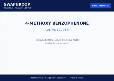 4-Methoxy Benzophenone CAS 611-94-9 - SRPL