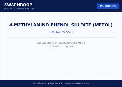4-Methylamino Phenol Sulfate (METOL) CAS 55-55-0 - SRPL