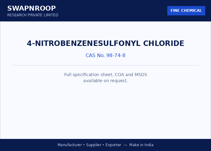 4-Nitrobenzenesulfonyl chloride
