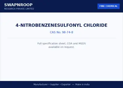 4-Nitrobenzenesulfonyl chloride CAS 98-74-8 - SRPL