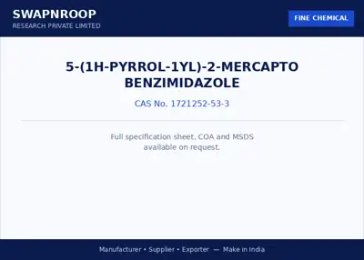 5-(1H-Pyrrol-1yl)-2-Mercapto Benzimidazole CAS 1721252-53-3 - SRPL