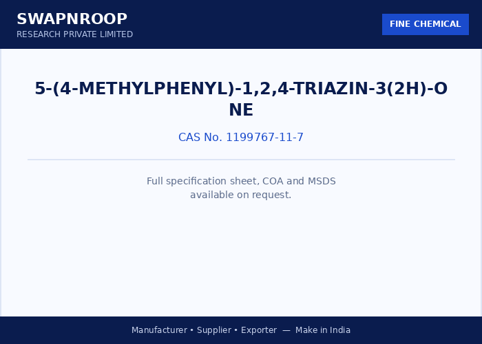 5-(4-Methylphenyl)-1,2,4-triazin-3(2H)-one